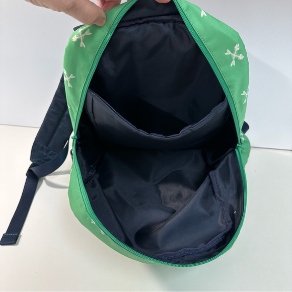 Vineyard Vines Martha’s Vineyard Fishbones Green Blue Backpack - Picture 10 of 13